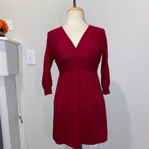 Dark red sweater/dress